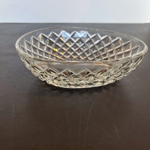 Vintage Clear Diamond Point Block Glass Egg - Picture 7 of 10